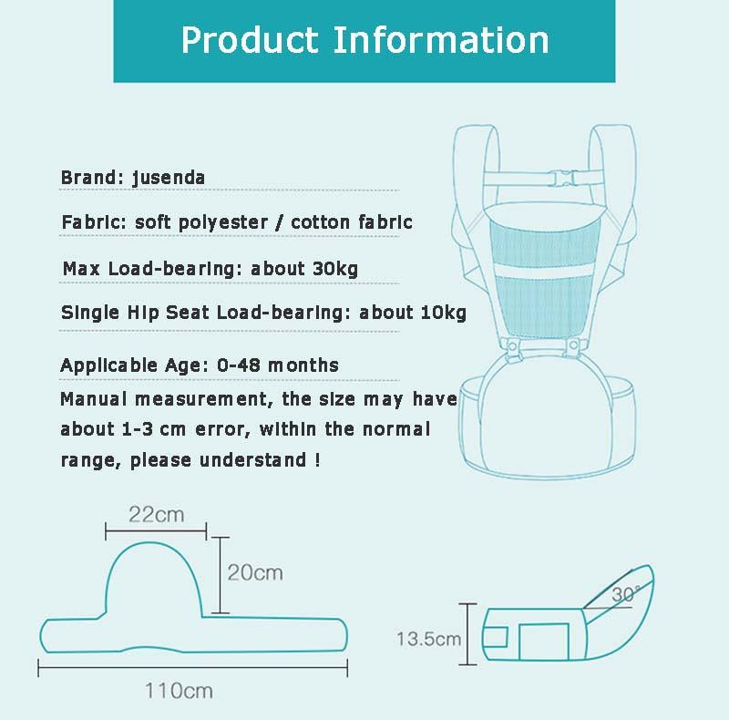 Ergonomic Baby Carrier Backpack With Hip seat